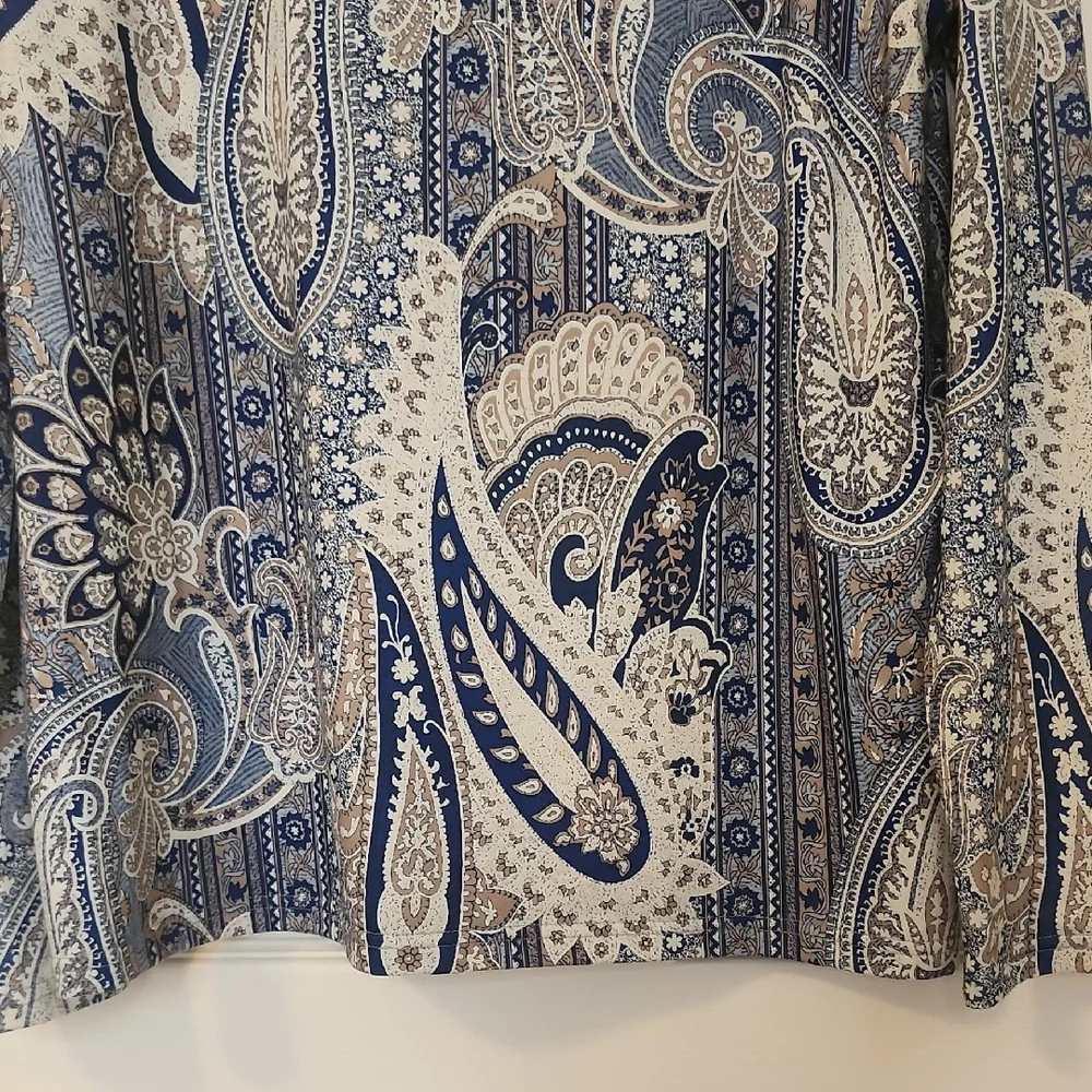 Paisley Print Cowl Neck Blouse - Picture 8 of 10